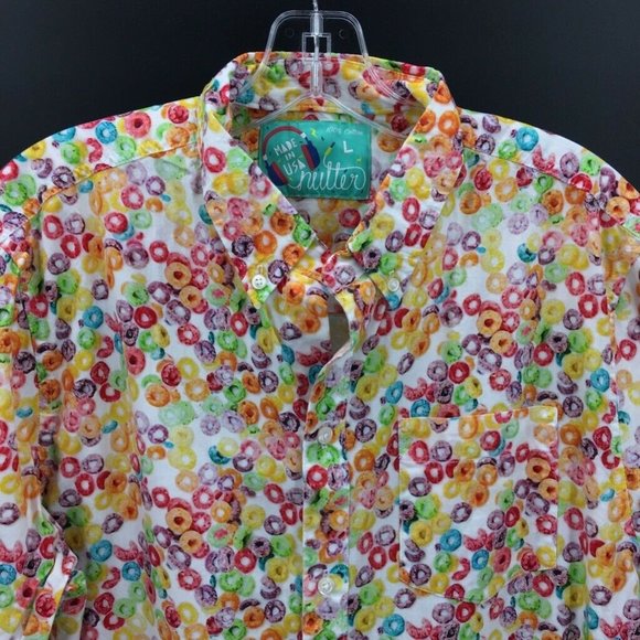 Chubbies Fruit Loops Oxford Shirt "The Nutter" - Picture 2 of 8